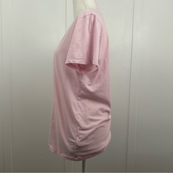 J. Crew Factory womens slub cotton tee shirt pink size X-Large - Picture 3 of 7